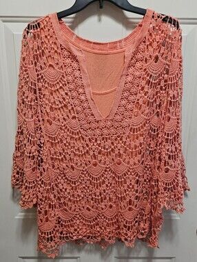 V Christina Crochet Top
